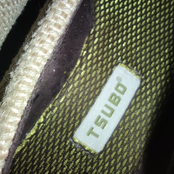 Tsubo Tan Linen Cori Mary Jane Wedges Size 10.5 - Picture 13 of 13